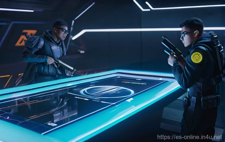 발로란트 에이전트 사용법 - **Cypher's Tactical Defense on Split**
    A tense, atmospheric image featuring Cypher, fully clothe...