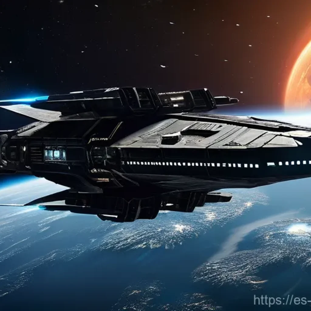 이브 온라인 경제 체계 - **Mining in a High-Risk, High-Reward Nullsec Asteroid Belt:**
    "A sturdy EVE Online mining barge,...