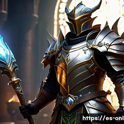 드래곤네스트 최고 데미지 빌드 - **Prompt:** A male Dragon Nest Inquisitor stands in a heroic, ready stance, clad in his intricately ...