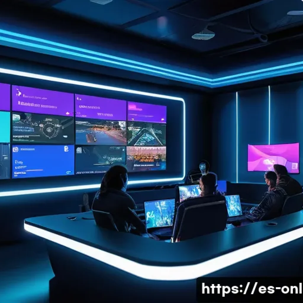 길드 시스템 설계의 혁신 - A vibrant, dynamic guild meeting scene set in a modern virtual game environment, featuring diverse p...