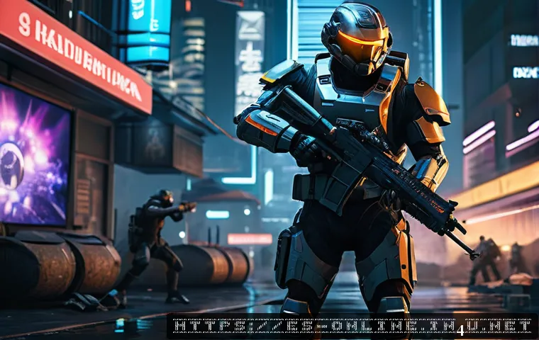 게임 인공지능 알고리즘 분석 - A futuristic open-world video game scene showcasing dynamic AI-driven enemies adapting in real-time ...